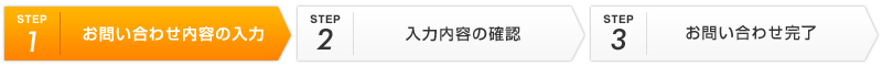 お問い合わせ入力